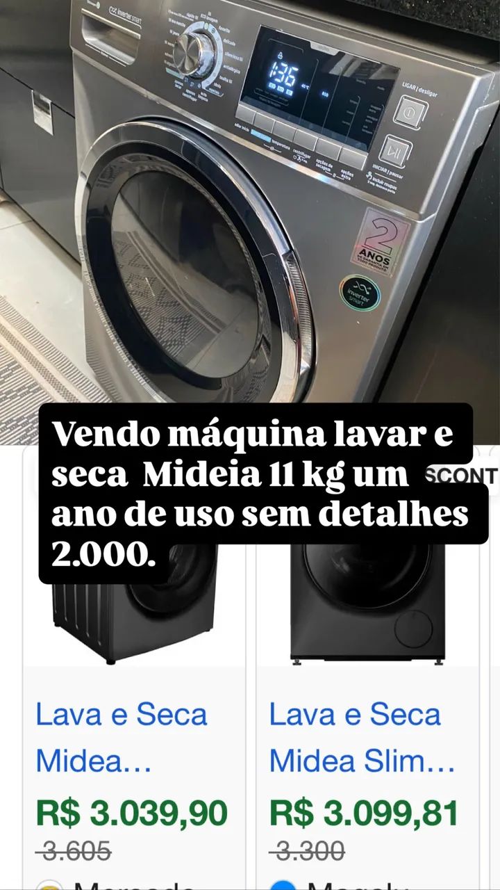 Lava e seca impecável 