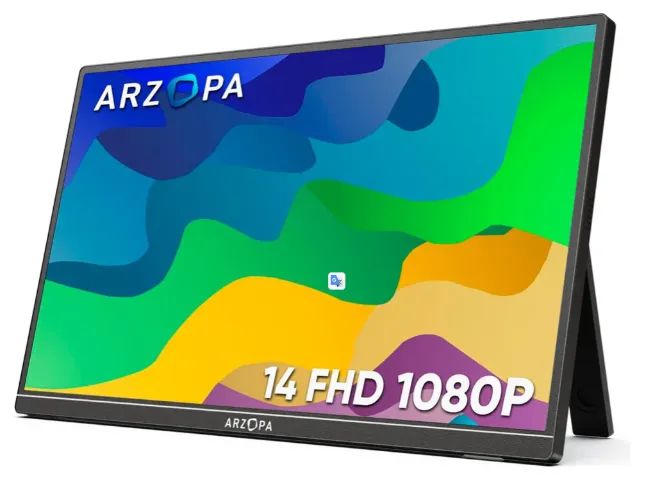 Monitor Portátil Arzopa A1s 14 Fhd 1080p 60hz com caixa semi novo