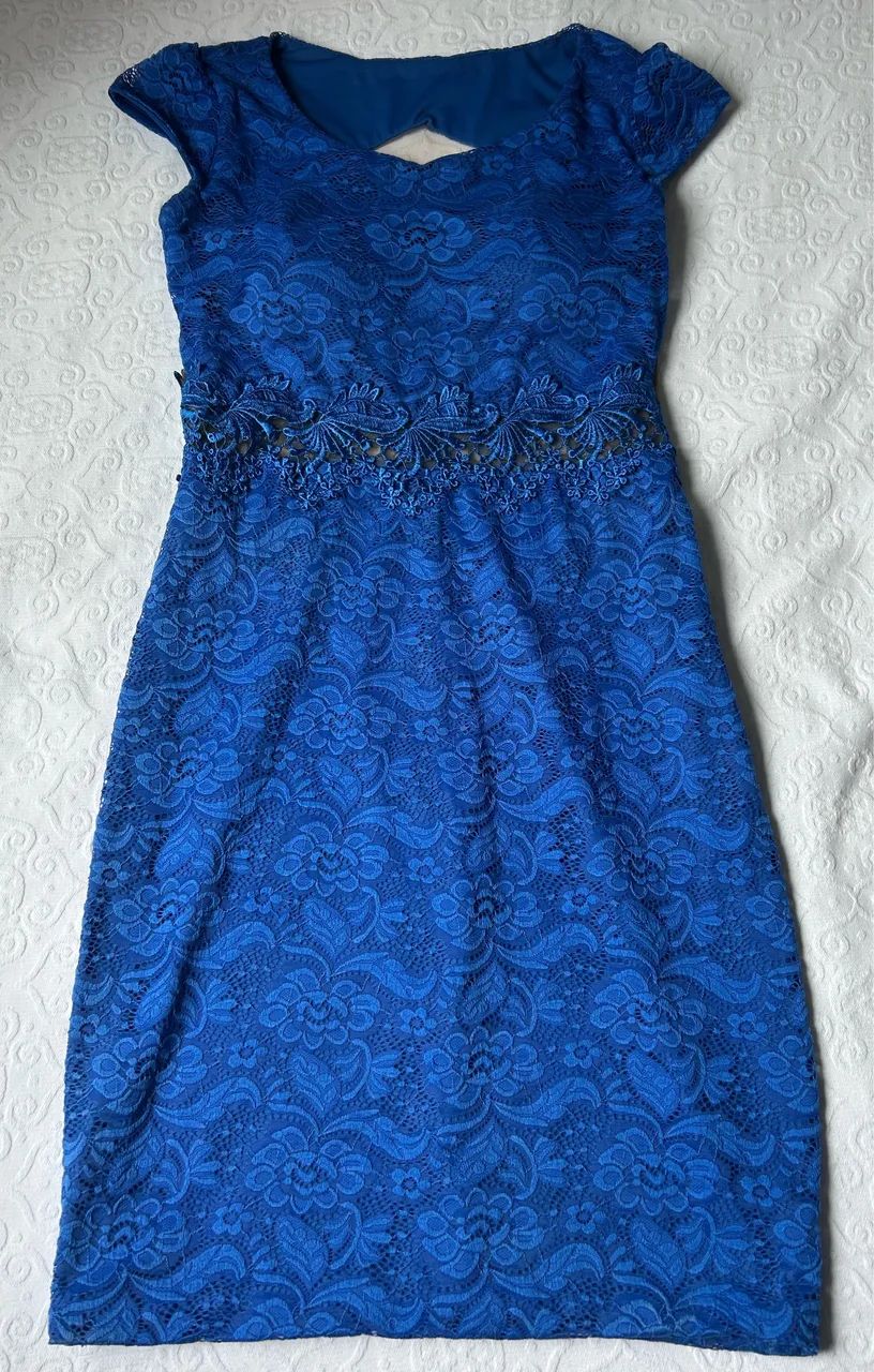 Vestido de festa azul 