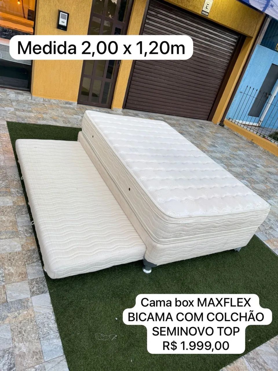 Bicama de Solteiro com colchão MAXFLEX SEMINOVO - Entrego! 