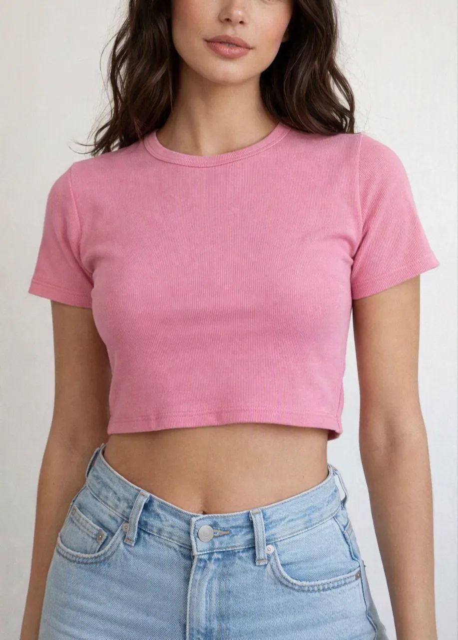 Cropped rosa 