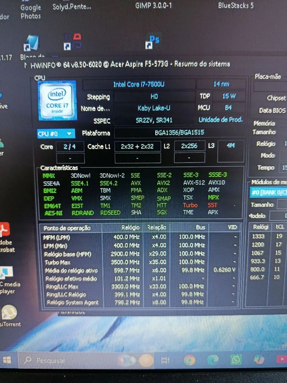 Notebook Acer i7 7500u - Foto 5