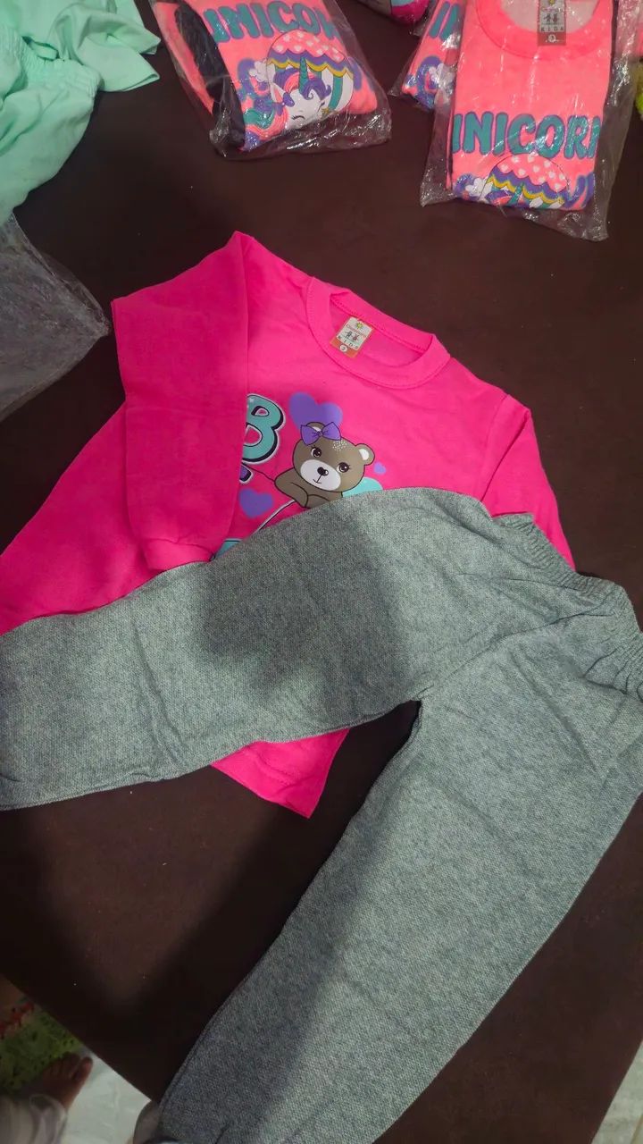 Roupa infantil moletom 