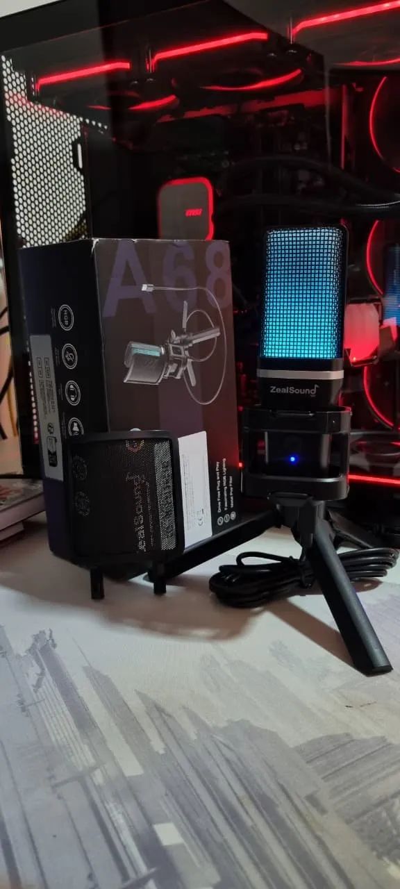 Microfone Condensador Zealsound A68 - NOVO