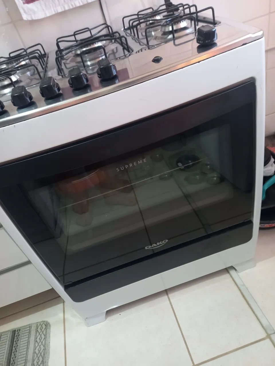 Fogão 5 Bocas Branco Elétrico