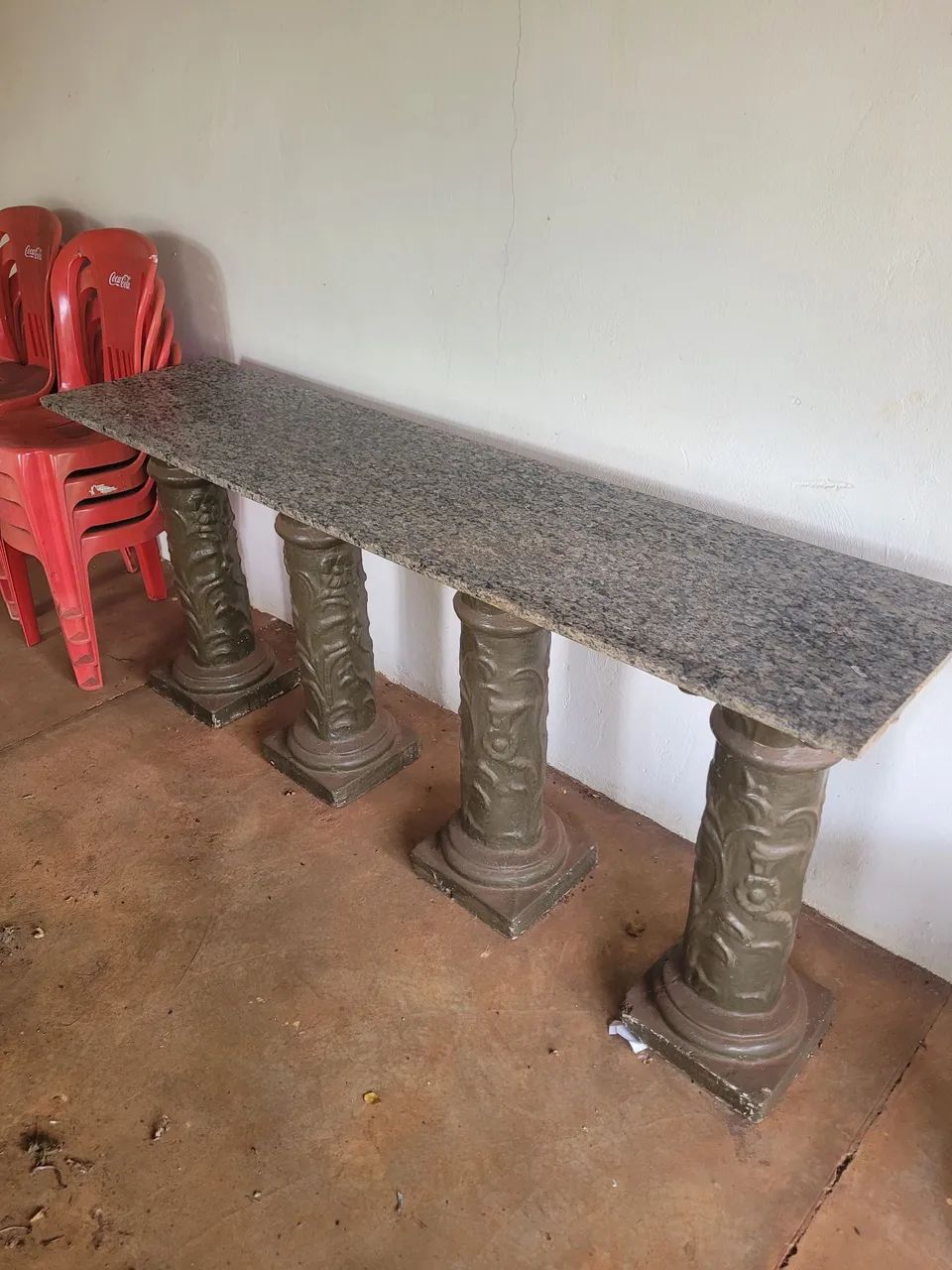 Granite Table with Four Pillars494529169075087365