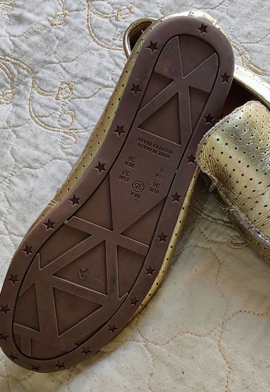Mocassim dourado Ramarim  - Foto 3