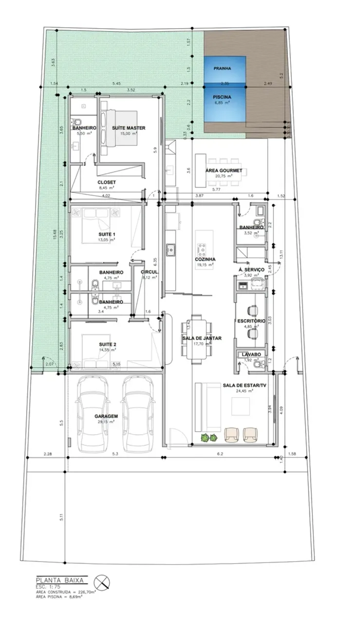 PLANTA 226m²