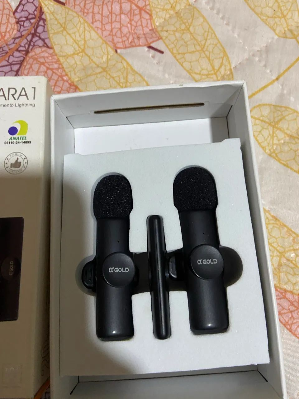 Microfone lapela como celular 