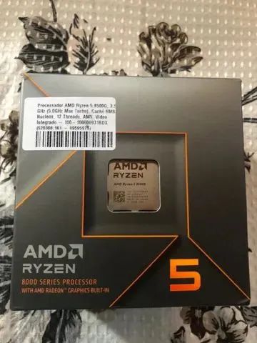 Processador AMD Ryzen 5 8500G, 3.5 GHz (5.0GHz Turbo),AM5, Vídeo Integrado, Novo, Lacrado - Foto 2