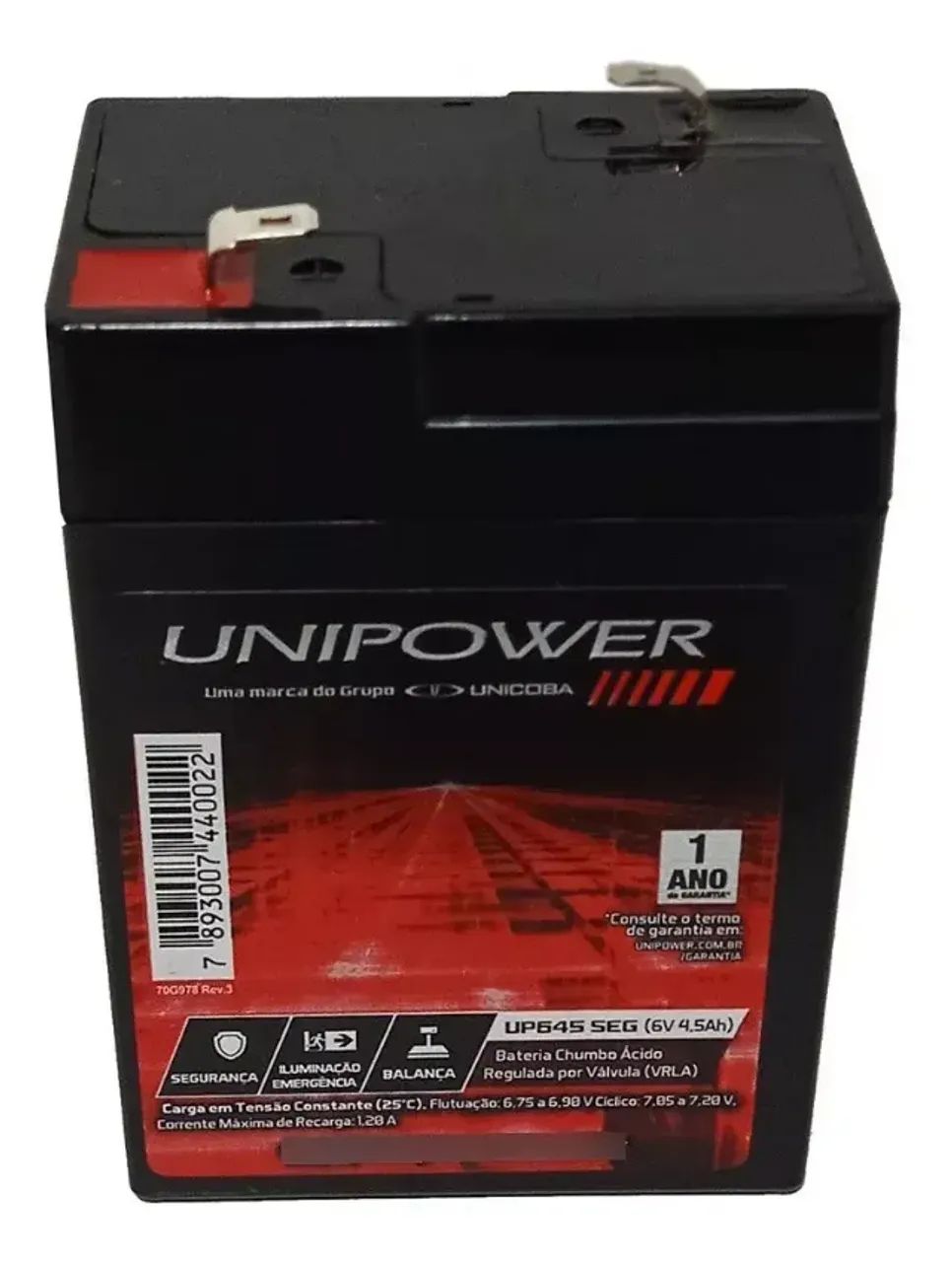 Bateria 6v-4,5ah - Foto 2