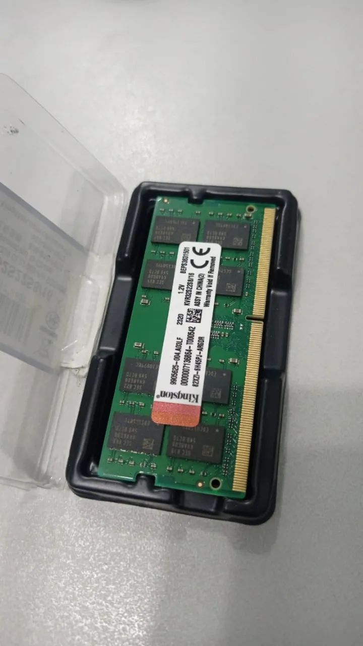 Memória de 16GB para notebook