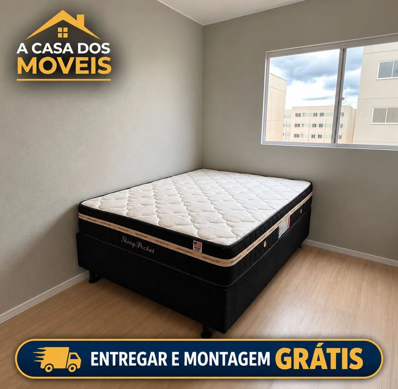 Cama casal molas ensacadas 