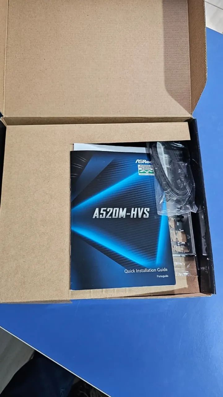 Placa mãe ASROCK A520M nunca usada - Foto 4