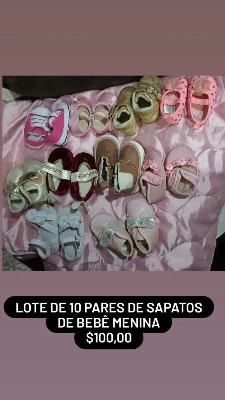 Sapatos de bebê menina