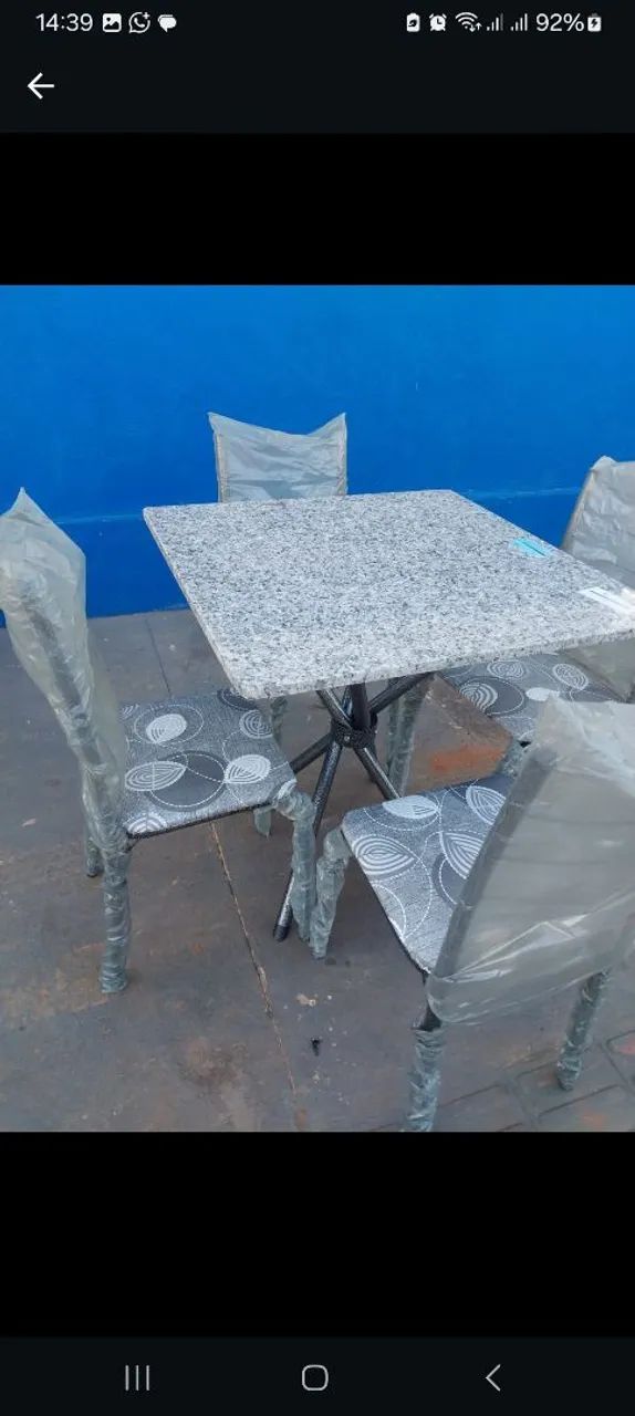JOGO DE MESA NOVA COM 4 CADEIRAS - Foto 4