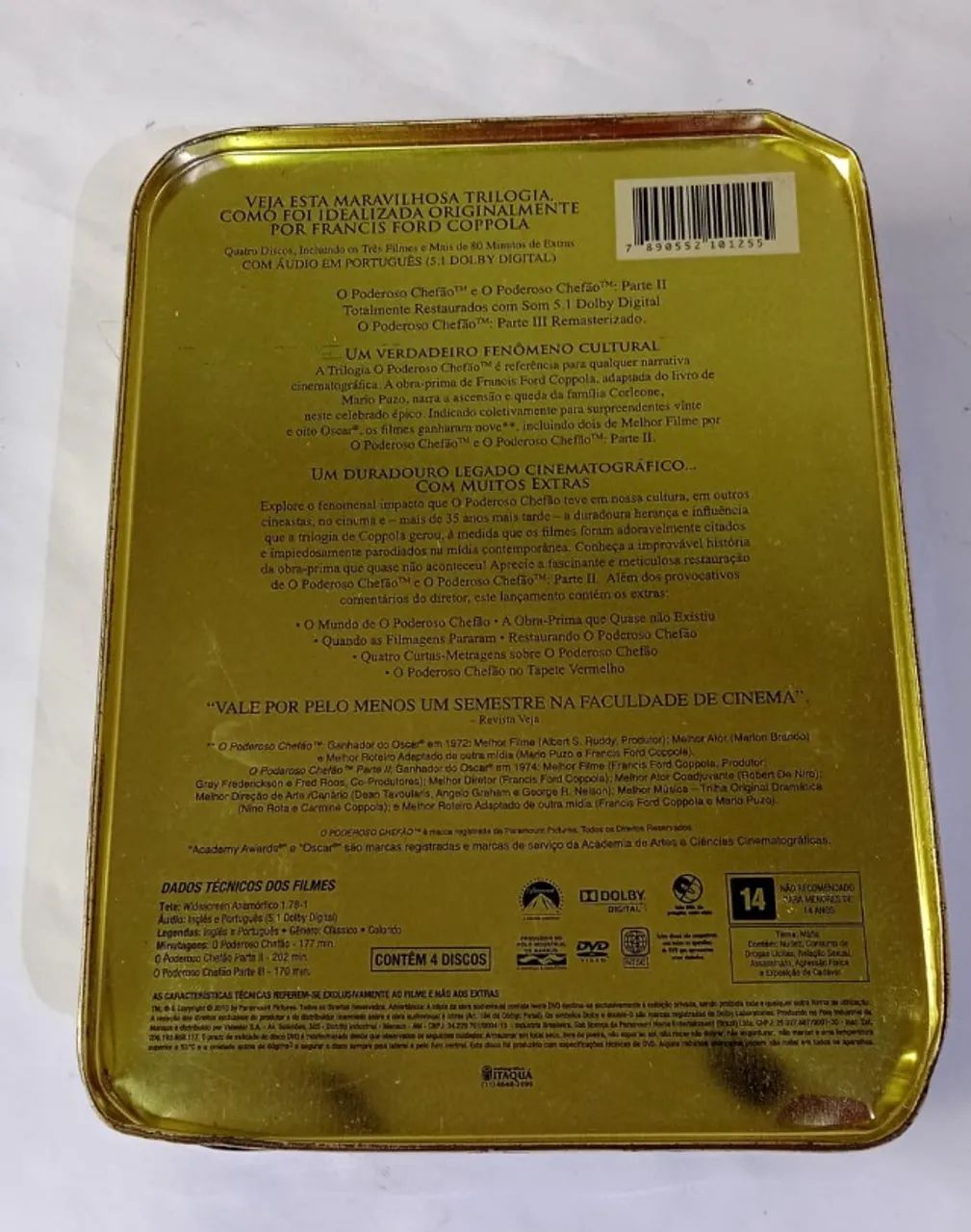 Coletânea Poderoso  Chefão 04 DVDs  na Lata.  - Foto 4