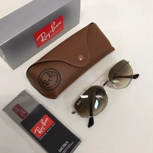 óculos de sol ray ban explorer marrom - Foto 4