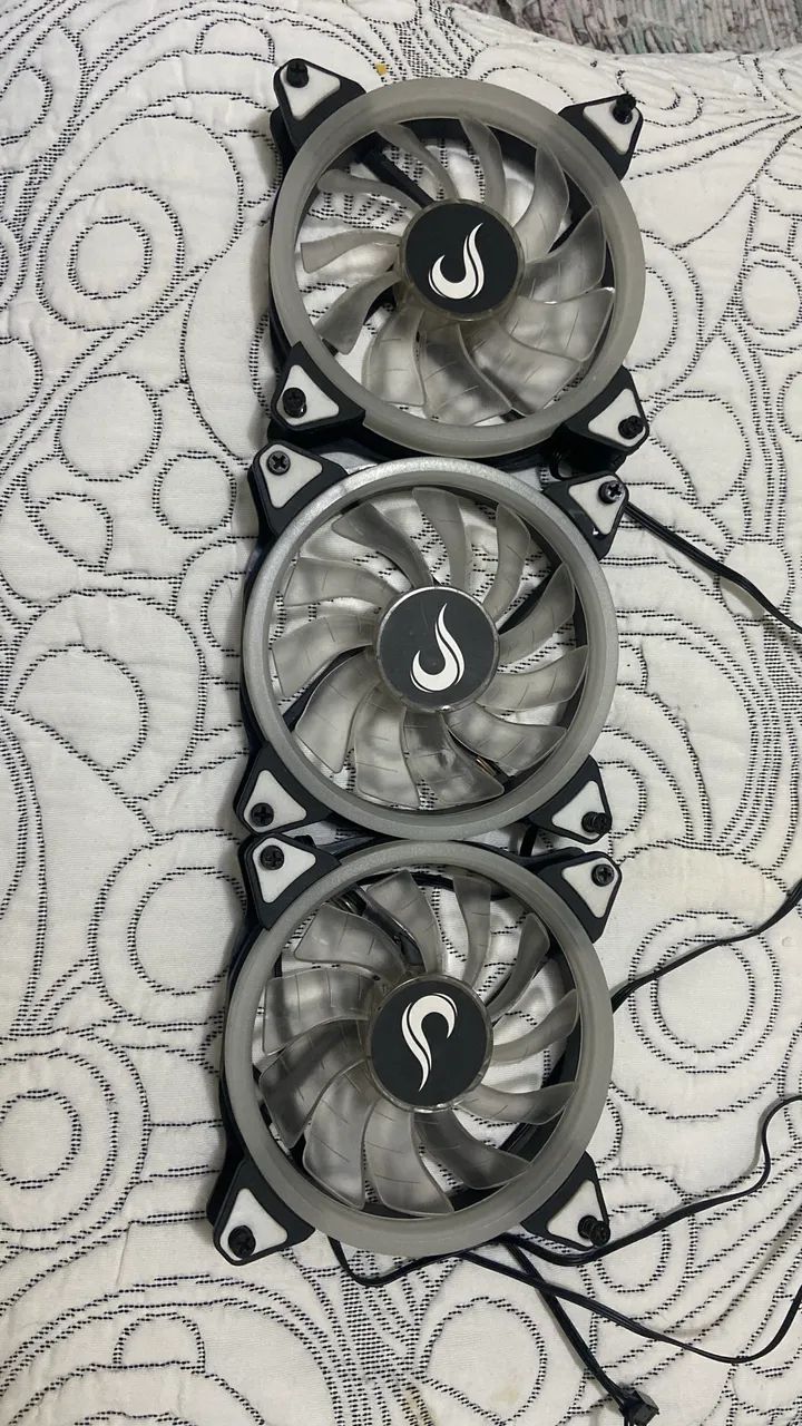 Kit 3 fans Rise Mode brancas  - Foto 2