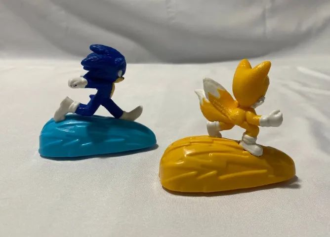 kit raro boneco sonic e tails - original - Foto 4
