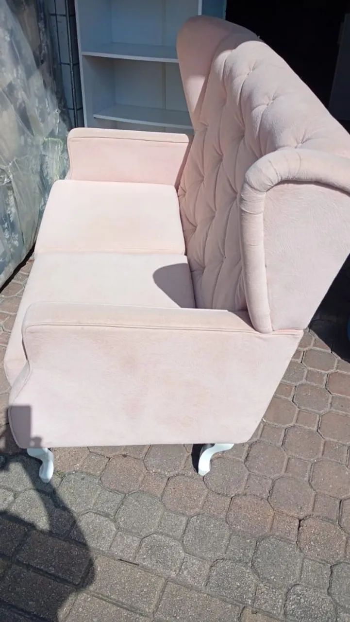 Poltrona namoradeira zerada sem detalhes - Foto 3