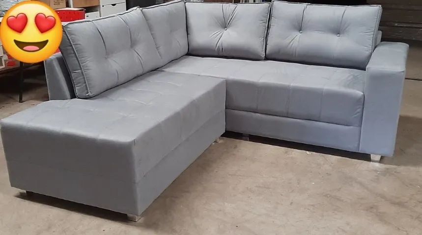 Sofá Canto 2Módulos 2.00x2.20M Tecido Veludo. Protudo Novo Direto de Fábrica P/Sua Casa. - Foto 6