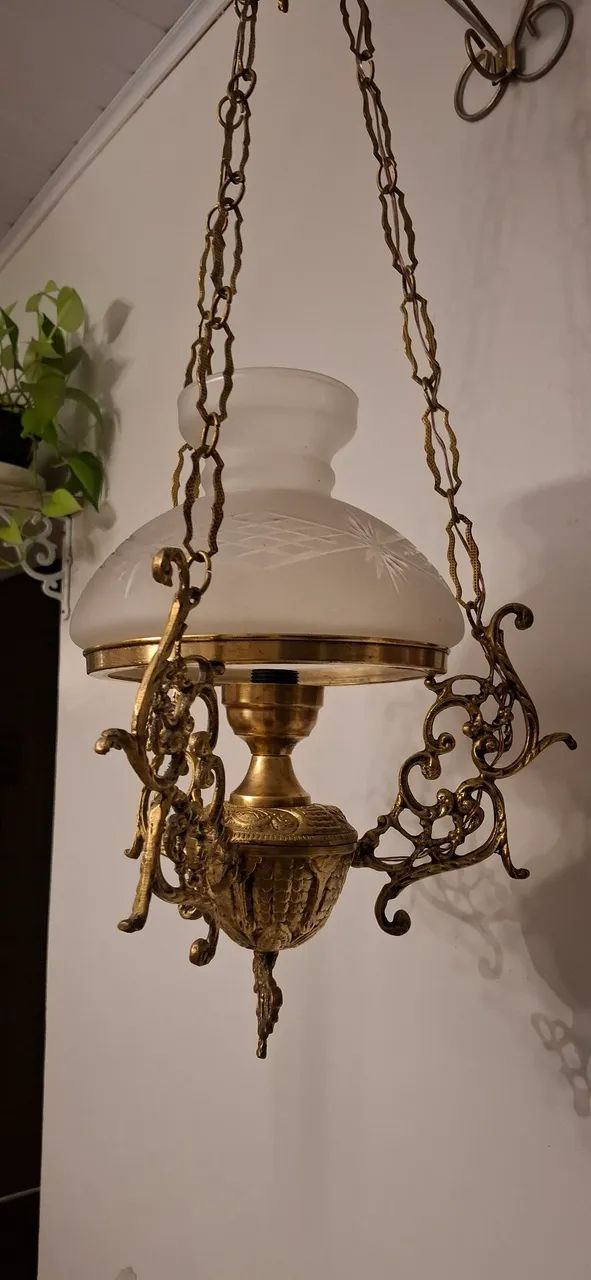 Lustre antigo bronze
