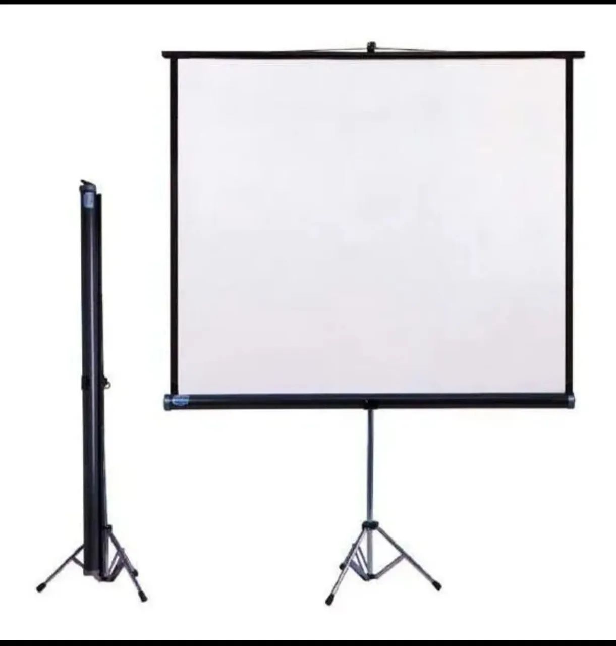 Telão projetor com tripé 