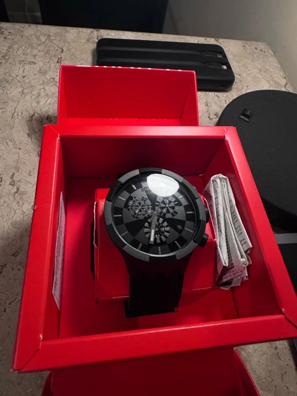 Relógio Swatch Big Bold Chrono Checkpoint Black