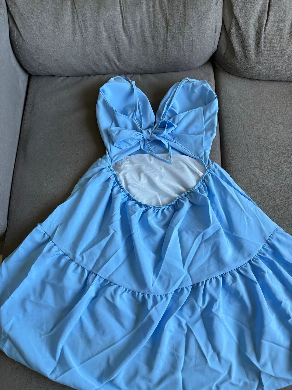 Vestido feminino curto, alça regulável e bojo  - Foto 3