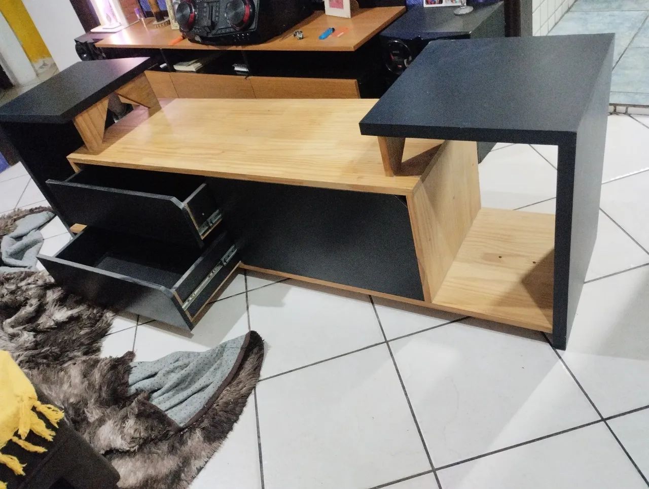 rack para sala madeira maciça   - Foto 2