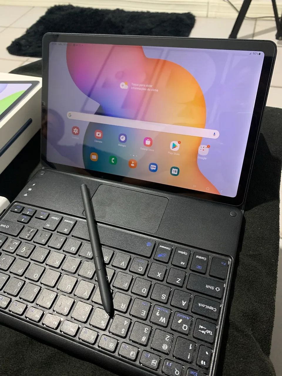 Tablet Samsung S6 LITE 64gb pega Chip 4G - Foto 4