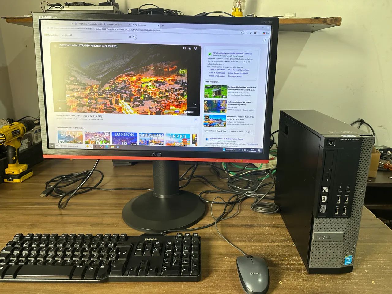 Monitor 24 polegadas com hdmi 144 hz semi novo