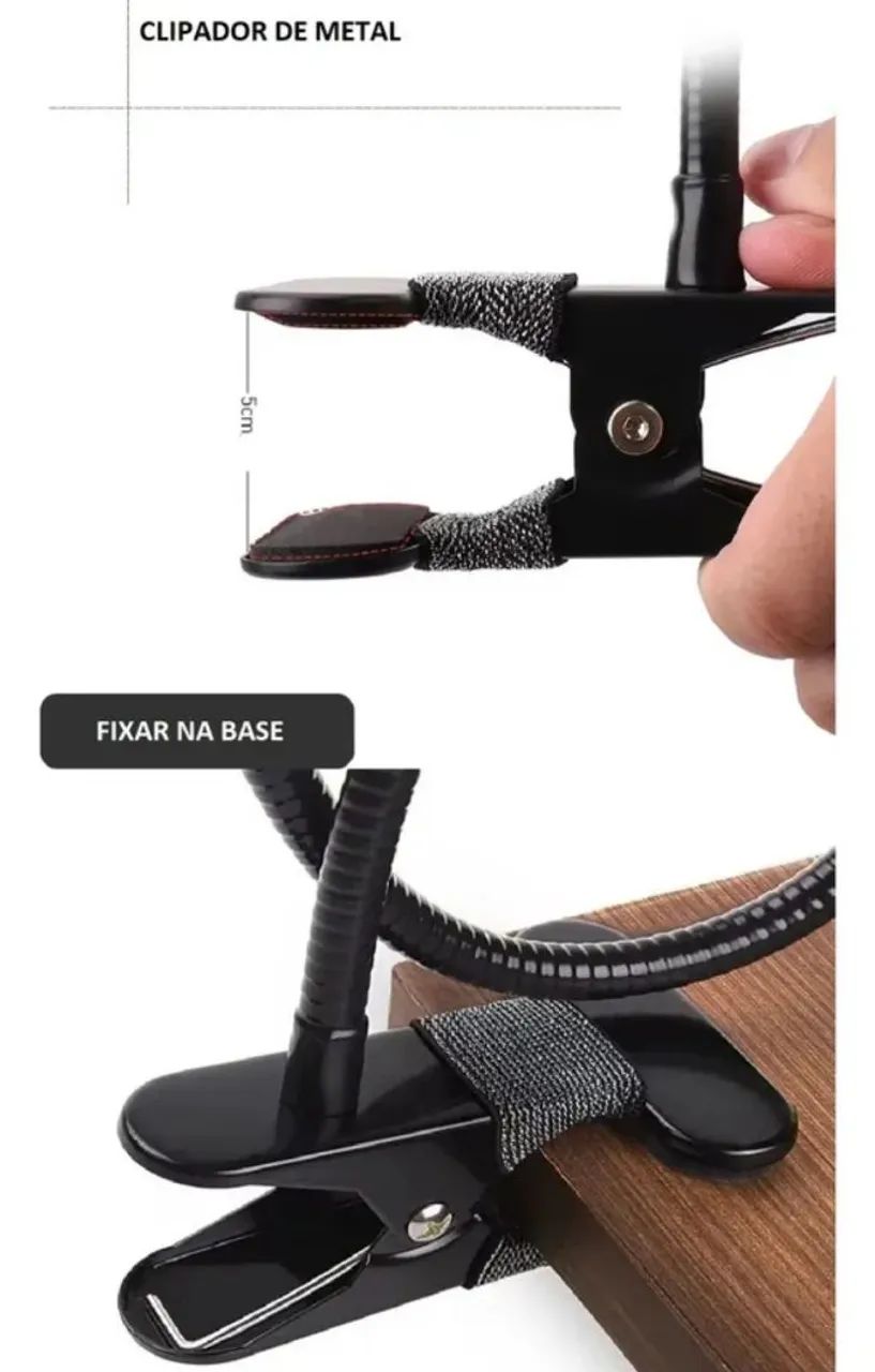 Suporte de celular  mesa articulável 50cm - Foto 4