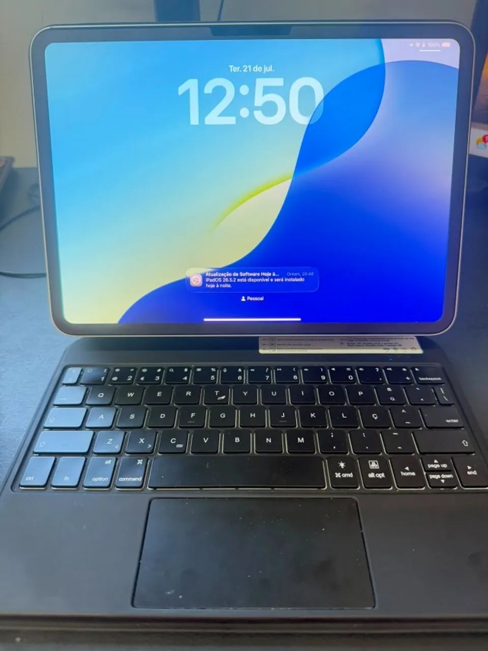 iPad Pro 11" M4 256GB Prata - Completo (Capa+Teclado, Película, Caneta) - Foto 5