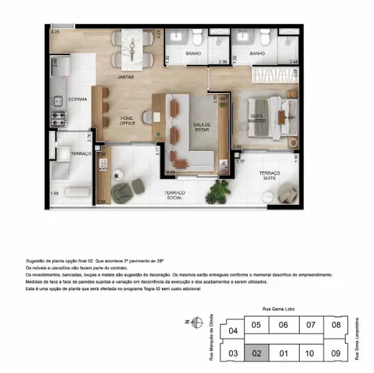PLANTA 65m²