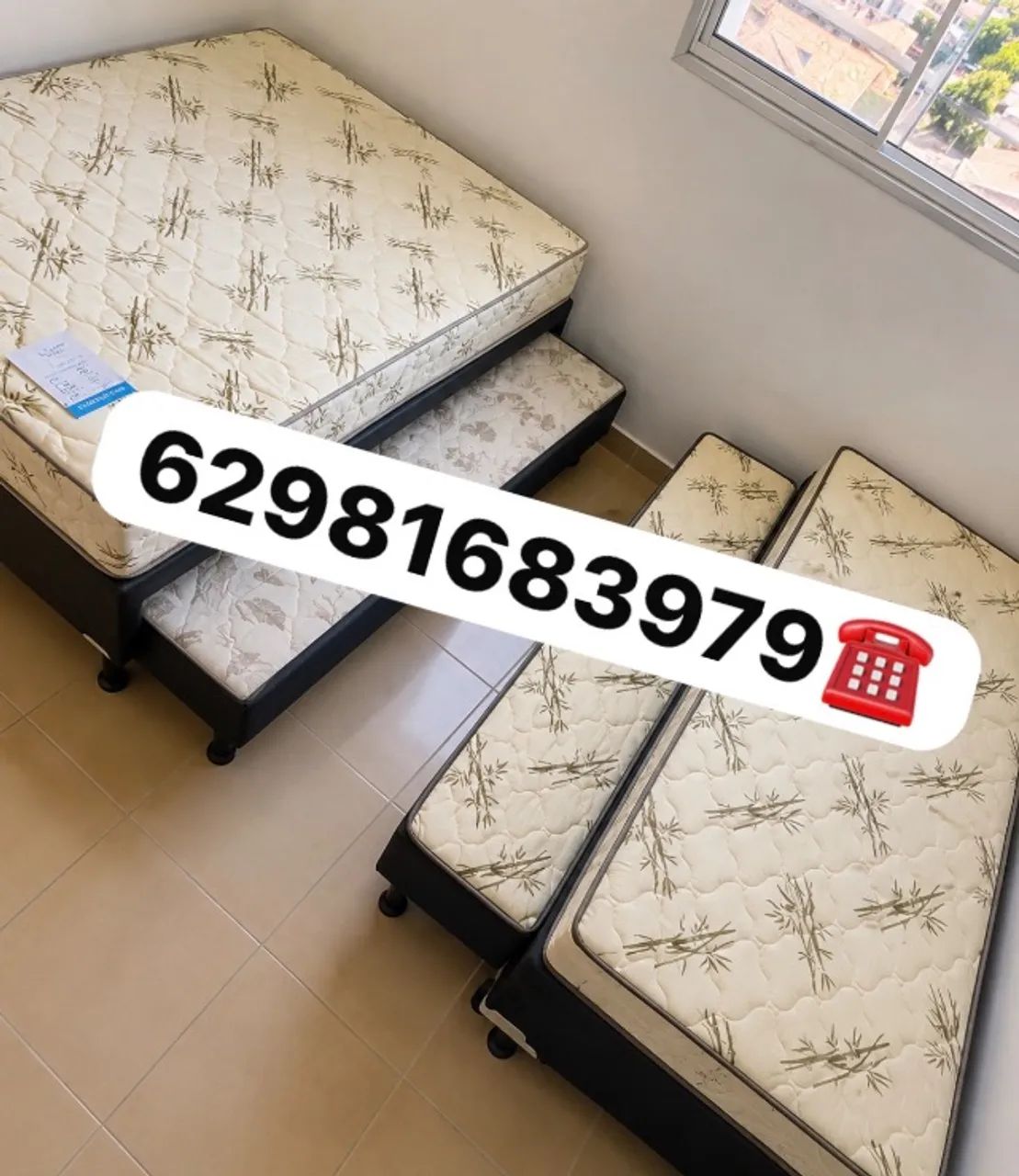 Cama solteiro com auxiliar 