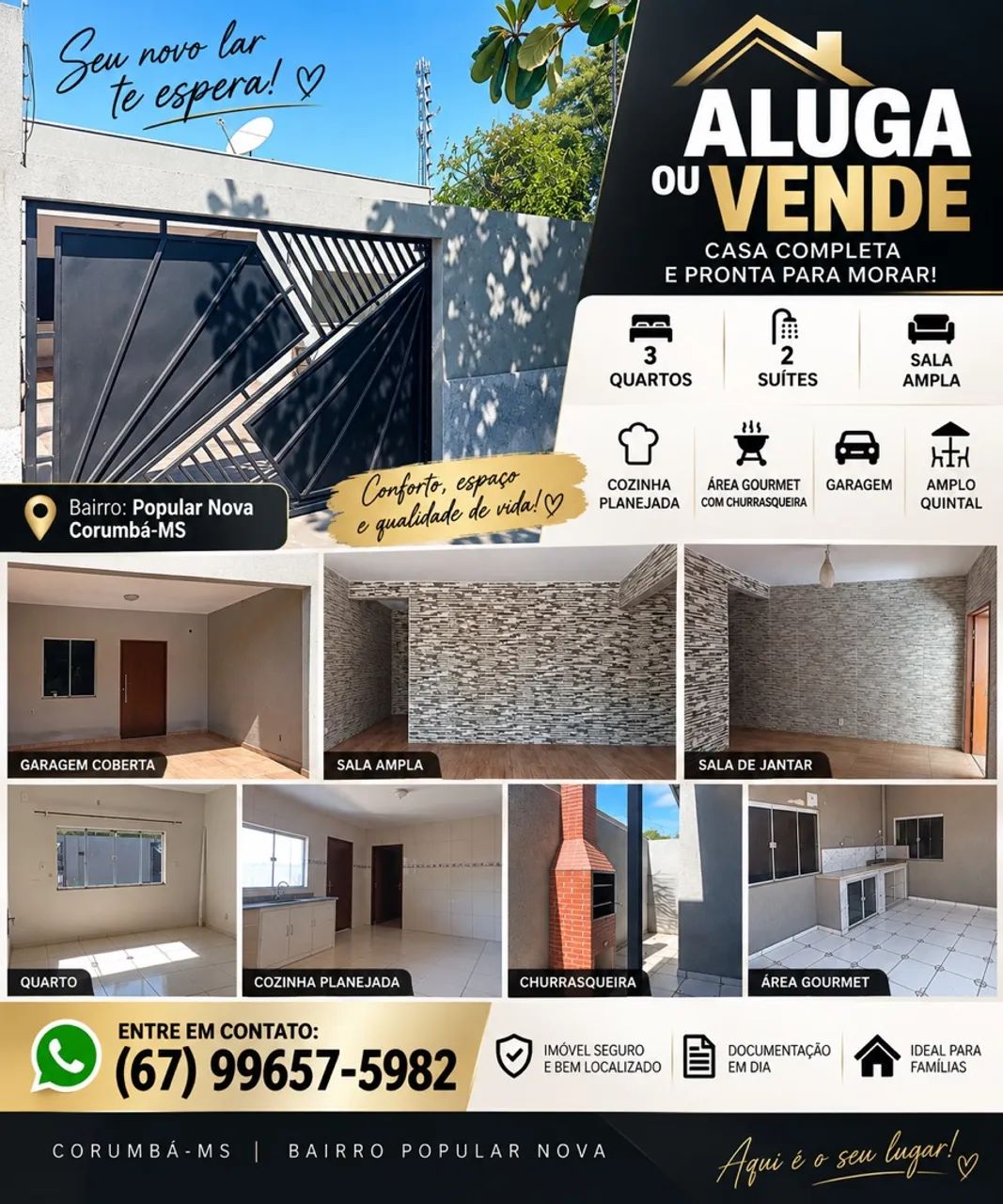 Vendo Casa - Corumbá, Capital do pantanal 
