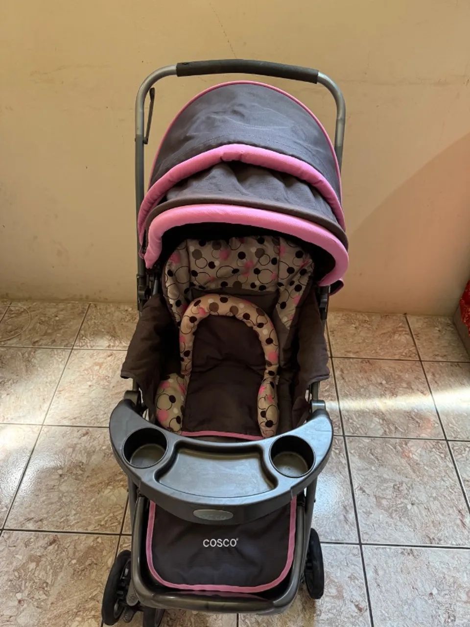 Carrinho de bebê Rosa  - Foto 3