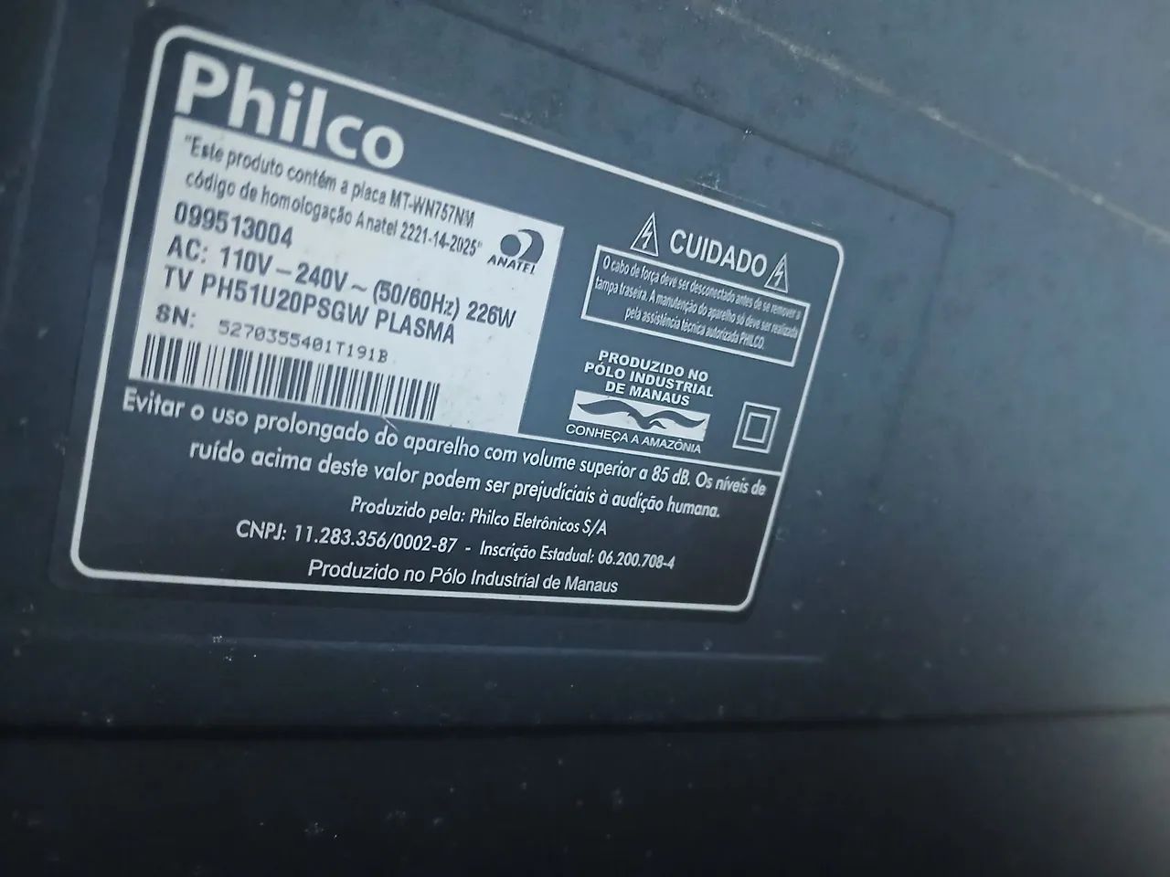 Televisão philco 51 plasma funcionando perfeitamente  - Foto 3
