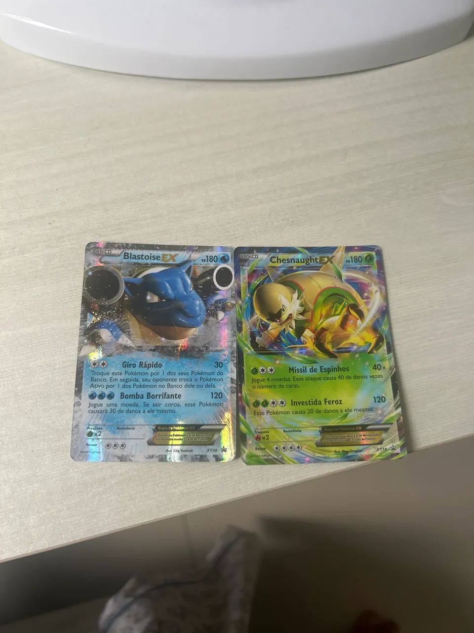 Blastoise e chesnaught EX Cartas Pokemon