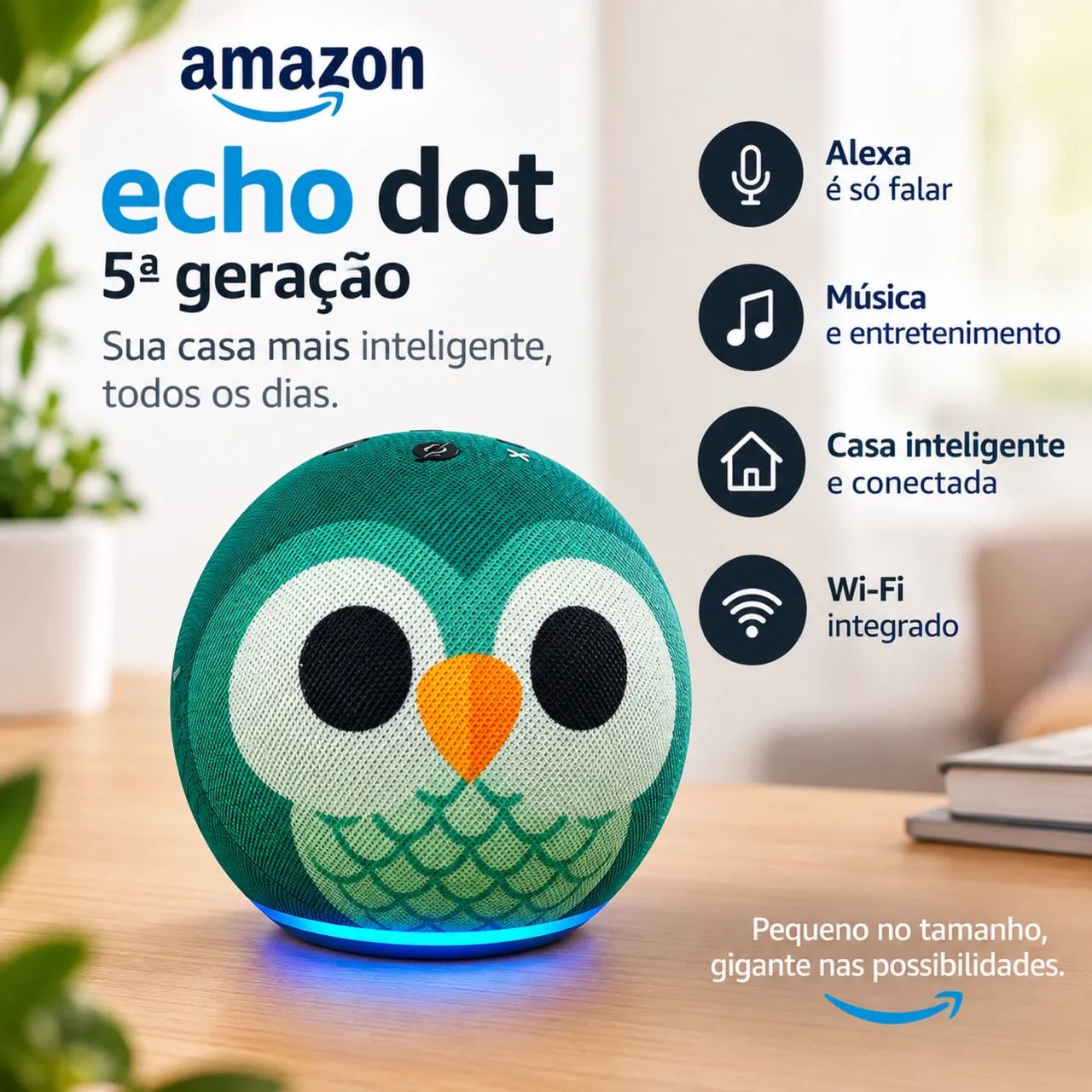 Echo Dot Alexa 5 geração  - Foto 4