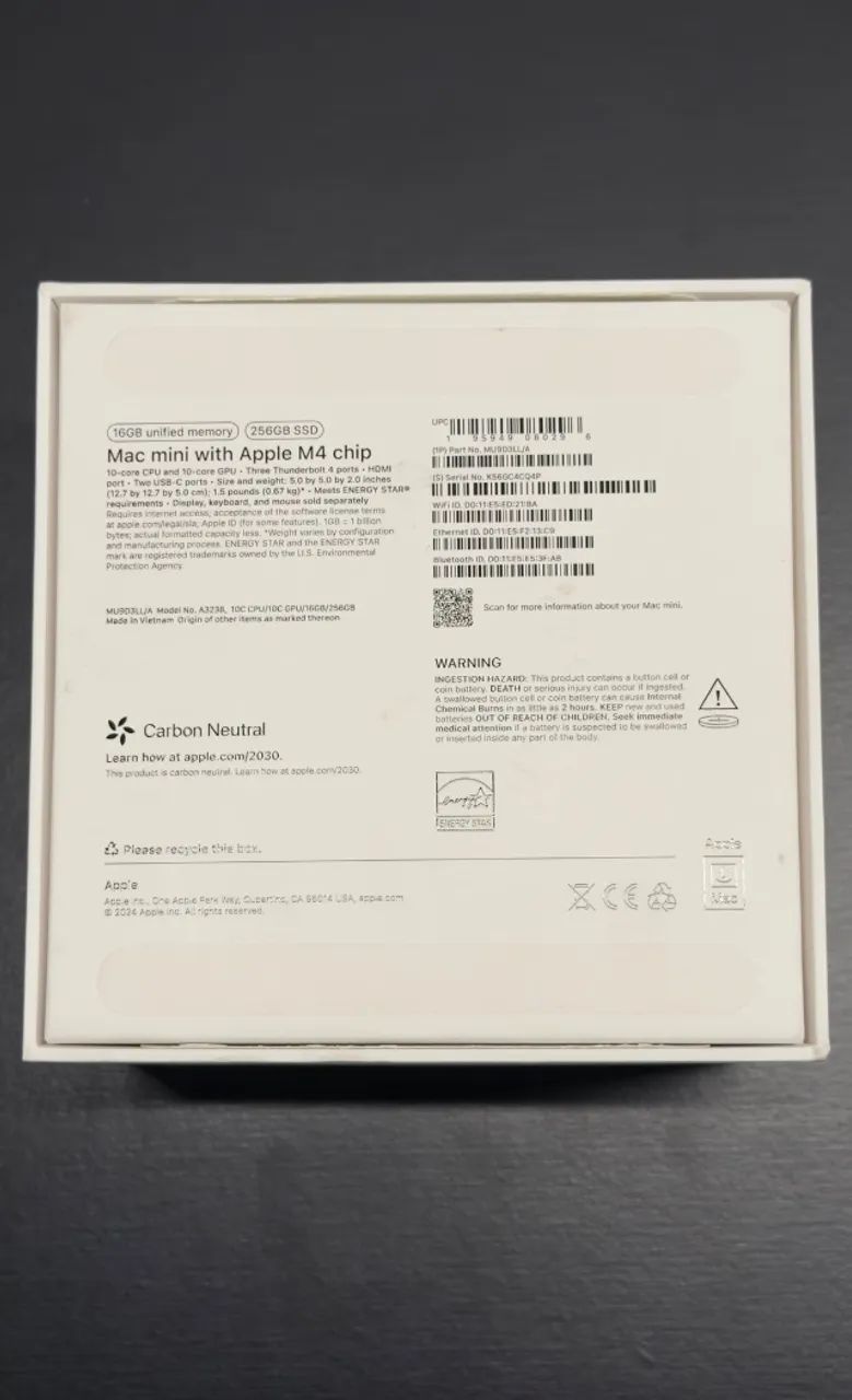 Mac Mini M4 256gb 16gb - Computadores e Desktops - Bigorrilho