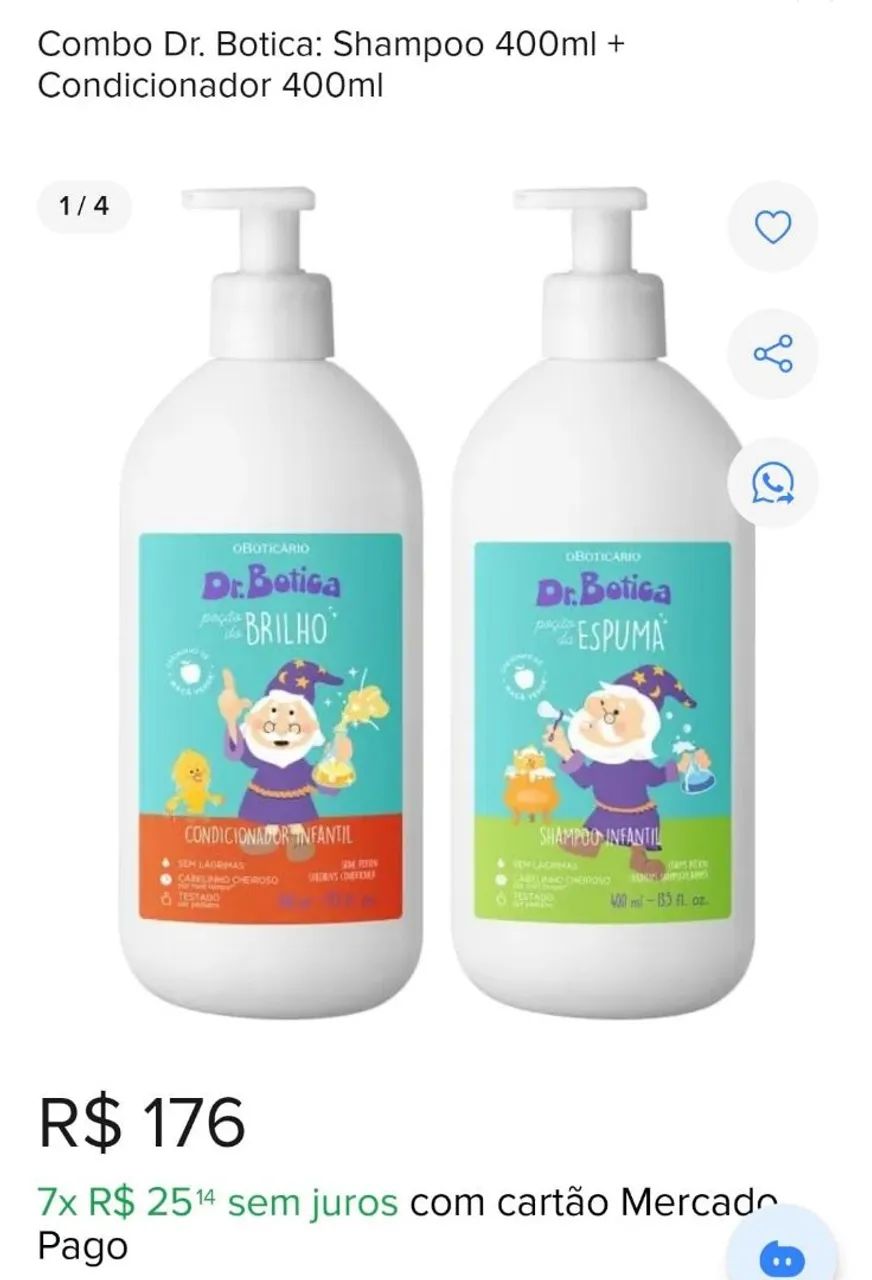 Shampoo e Condicionador 400ml