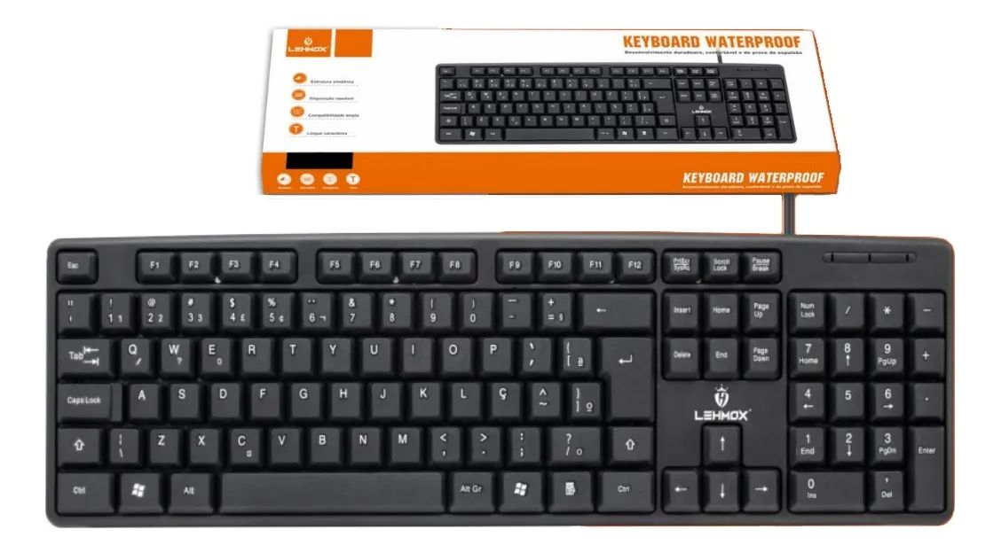 Teclado Macio Alta Qualidade Usb - Lemox