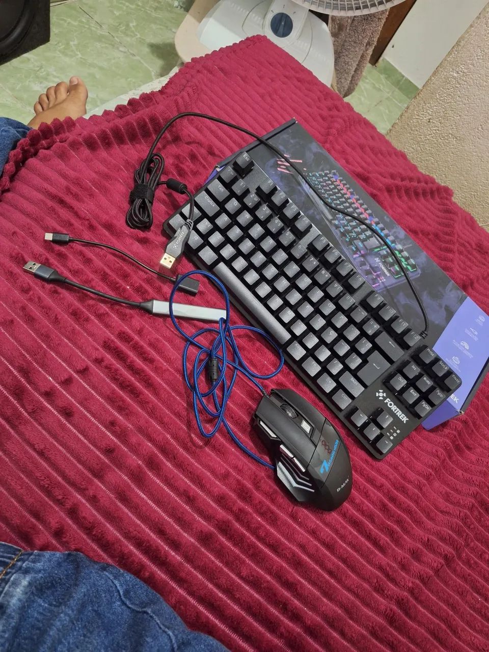 Vendo teclado e mouse + adaptadores