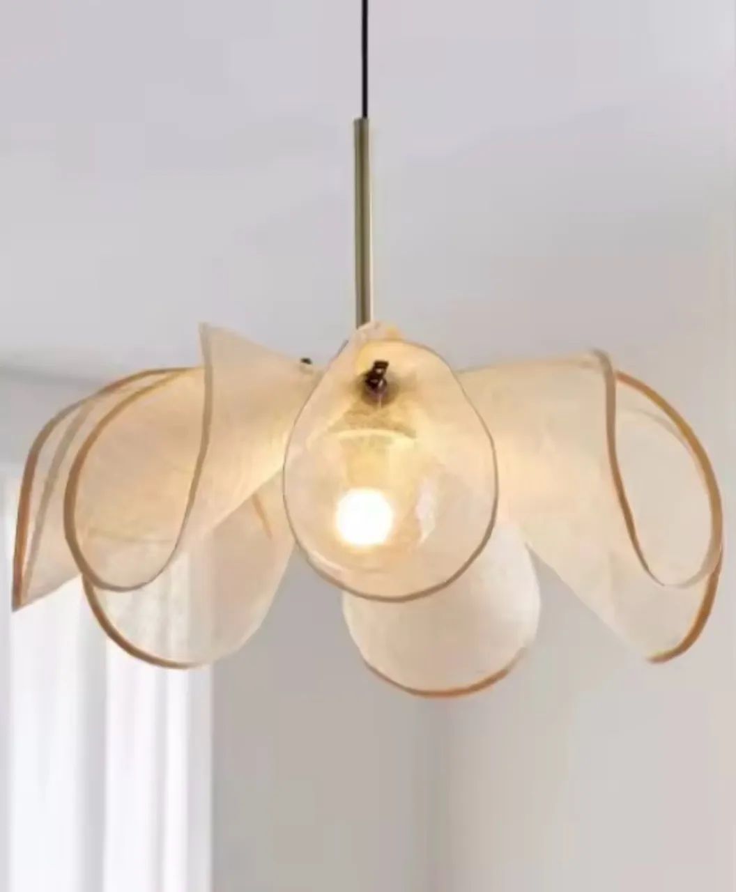 Luminária Pendente Francesa Led Tecido  - Foto 4