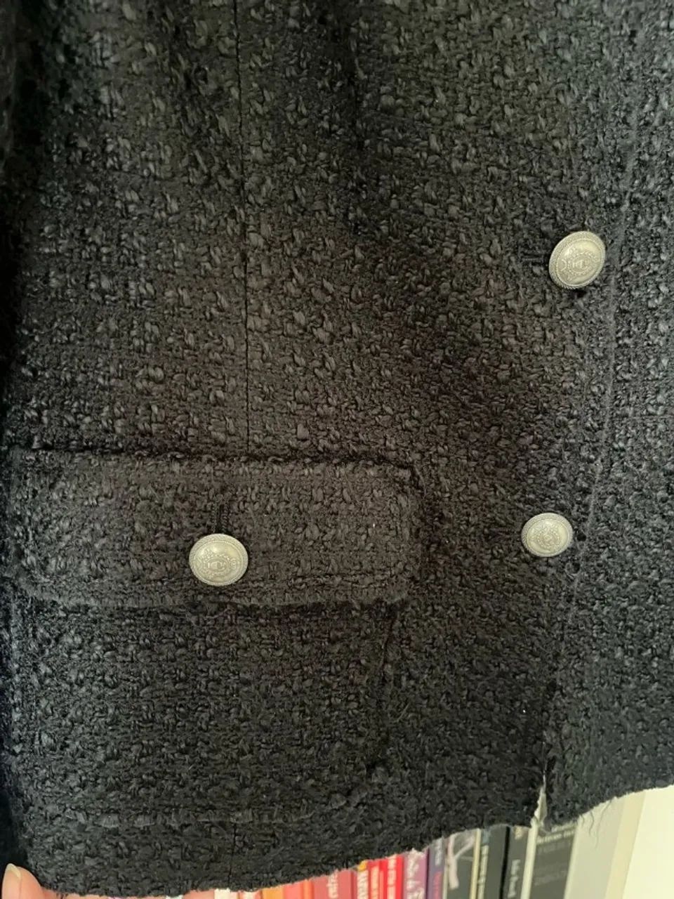 Casaco Tweed - Preto - Foto 3