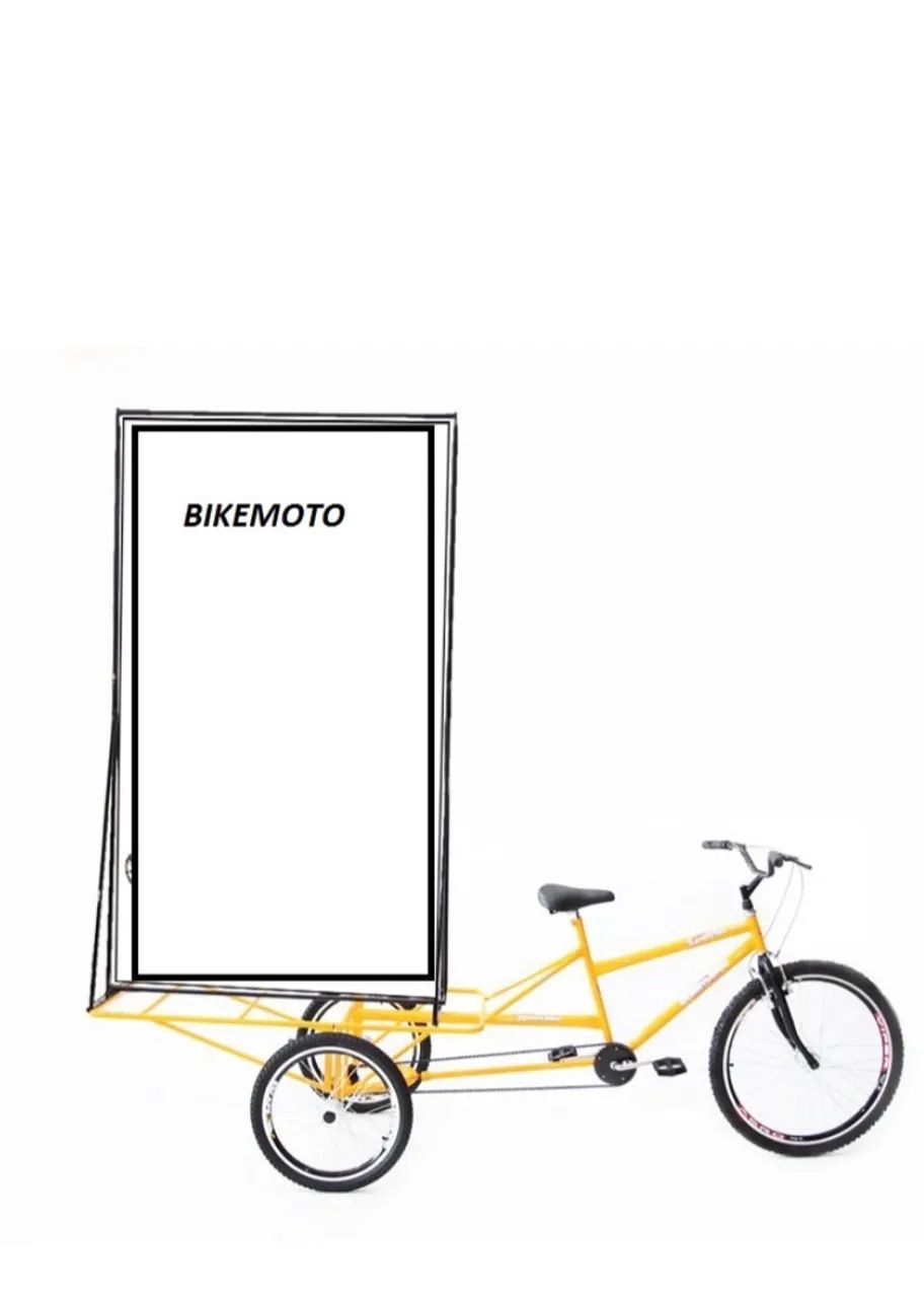 Triciclo publicitário banner  - Foto 4