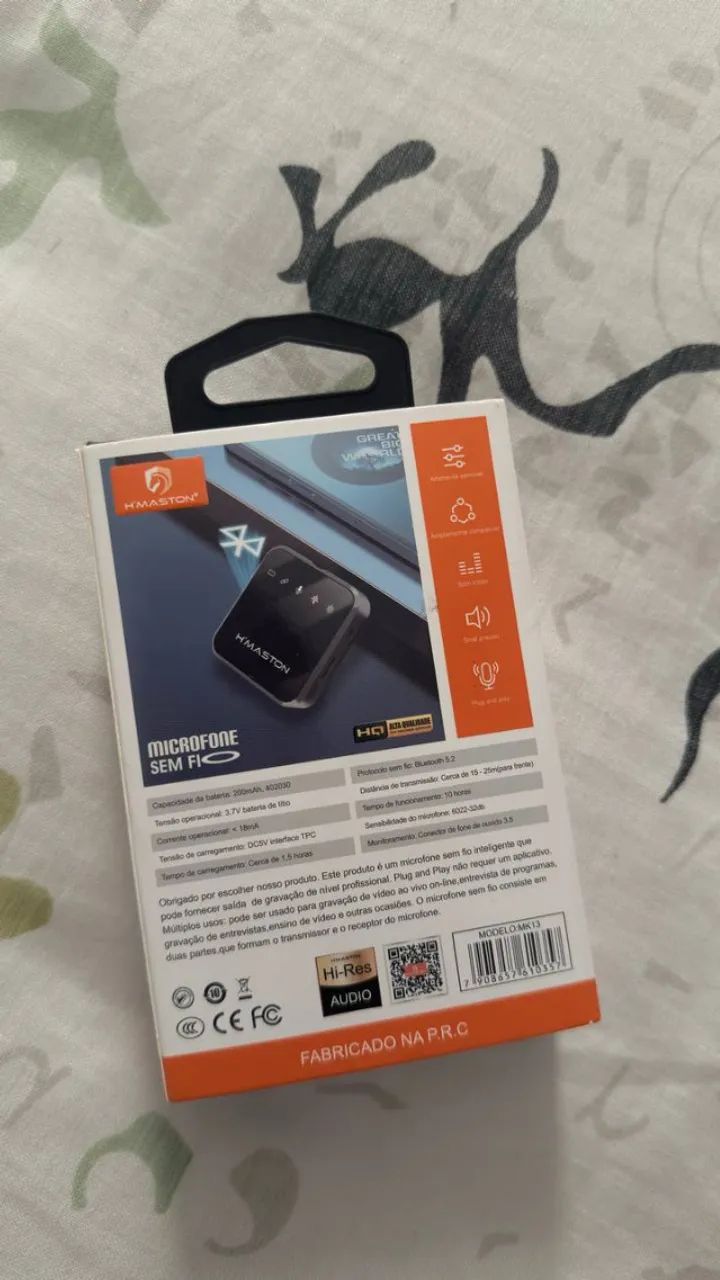 Microfone sem fio para Iphone | Entrada lightning | Conexão Bluetooth - Foto 3
